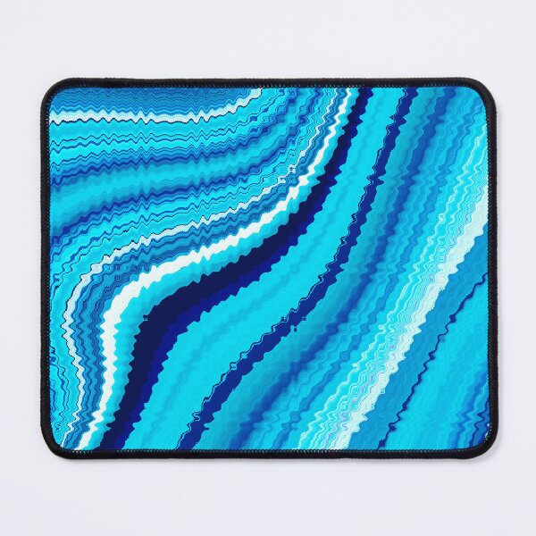 Item preview, Blue And White Liquid Marbled Swirls Wavy Design designed and sold by DEC02.