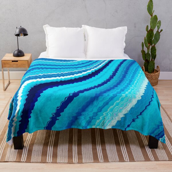 Item preview, Blue And White Liquid Marbled Swirls Wavy Design designed and sold by DEC02.