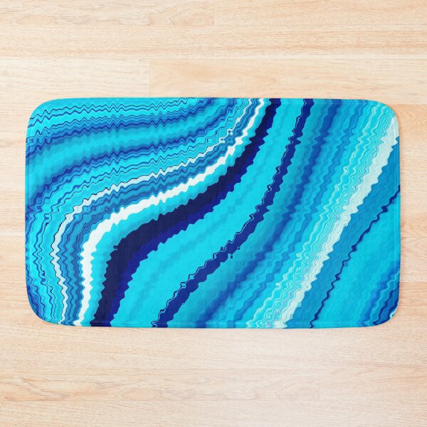 Item preview, Blue And White Liquid Marbled Swirls Wavy Design designed and sold by DEC02.