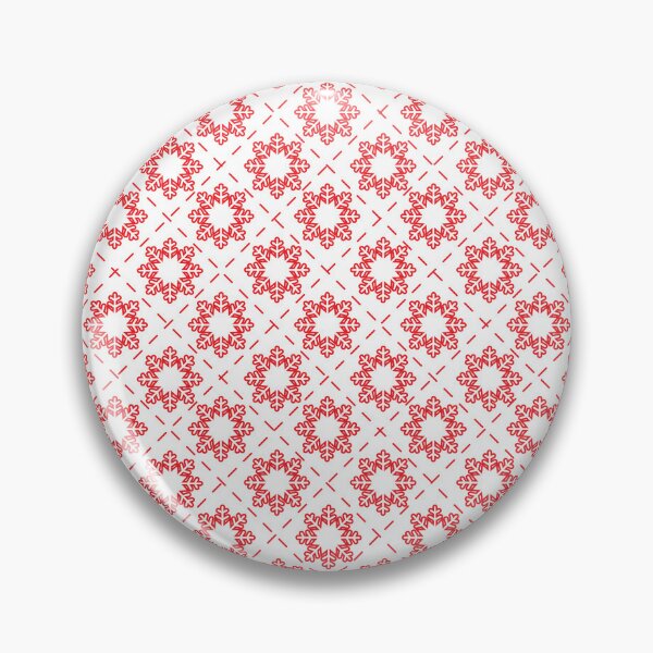 Item preview, Modern Christmas Mouse Pad - Geometric Snowflake Pattern in Red & White designed and sold by FestivityFinds.