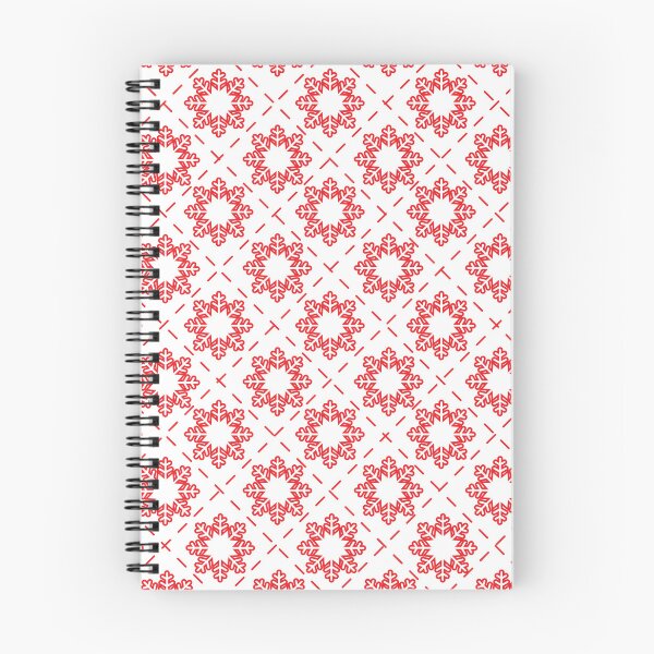 Item preview, Modern Christmas Mouse Pad - Geometric Snowflake Pattern in Red & White designed and sold by FestivityFinds.