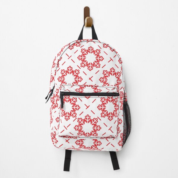 Item preview, Modern Christmas Mouse Pad - Geometric Snowflake Pattern in Red & White designed and sold by FestivityFinds.