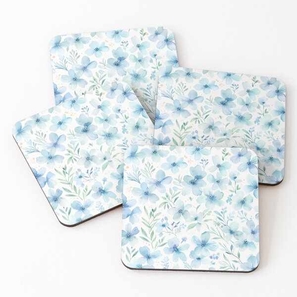 Item preview, Small Blue Flower Pattern designed and sold by CoolPixels.