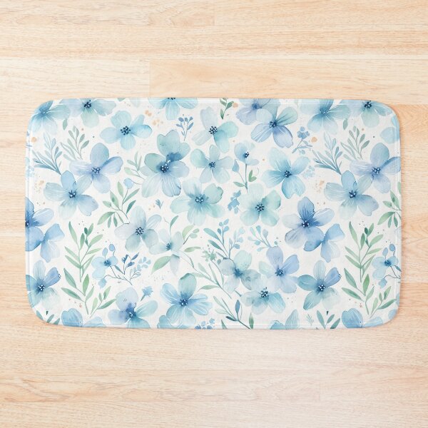 Item preview, Small Blue Flower Pattern designed and sold by CoolPixels.