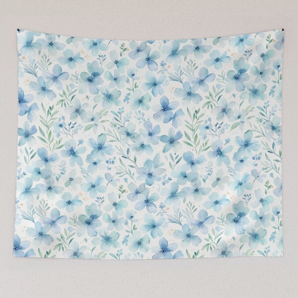 Item preview, Small Blue Flower Pattern designed and sold by CoolPixels.
