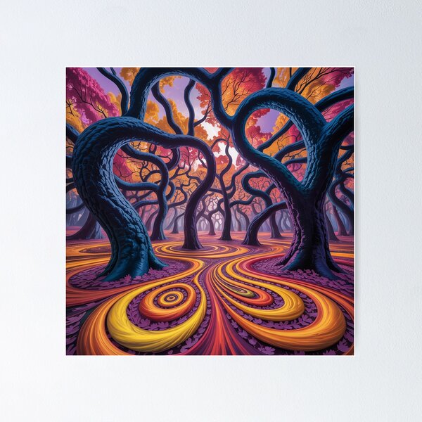 Item preview,  А fantastical autumn forest. designed and sold by Lilashakti ⭐️ ⭐️ ⭐️ ⭐️ ⭐️.