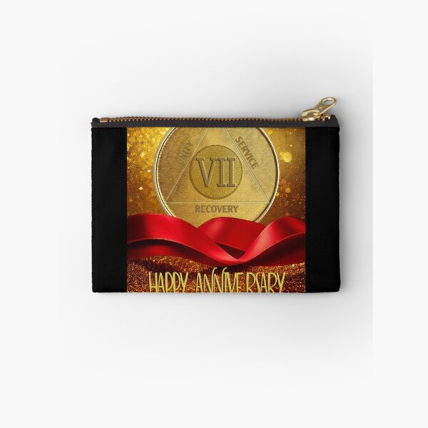 Item preview, 7 Year AA Anniversary Unity Service Recovery Coin Glitter designed and sold by ApexDesigners.
