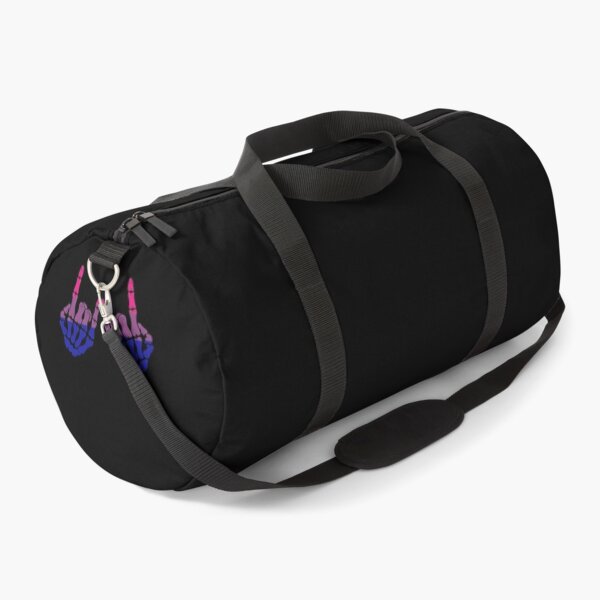 Item preview, Skeleton Rock Hand LGBT-Q Cool Bisexual Pride Color Bi Flag designed and sold by MinaReinger.