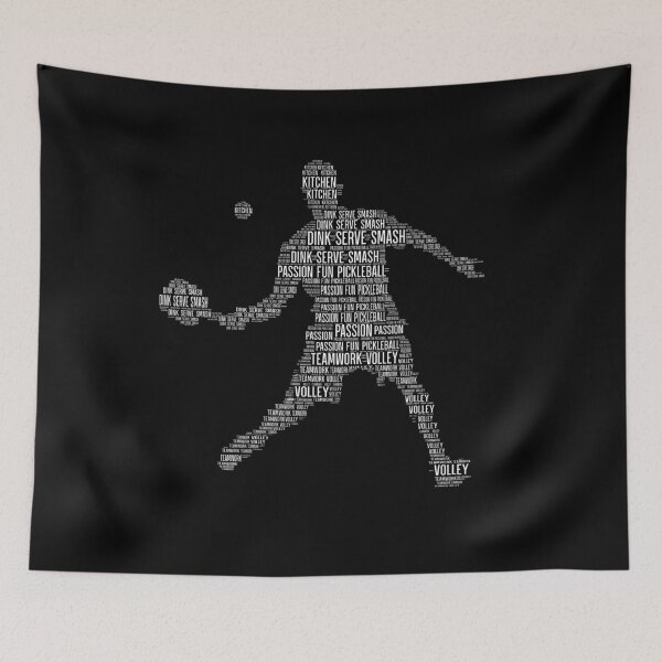 Item preview, Pickleball Player Typography Art – Dink Serve Smash, Teamwork & Passion Design designed and sold by TinaMDedrick.