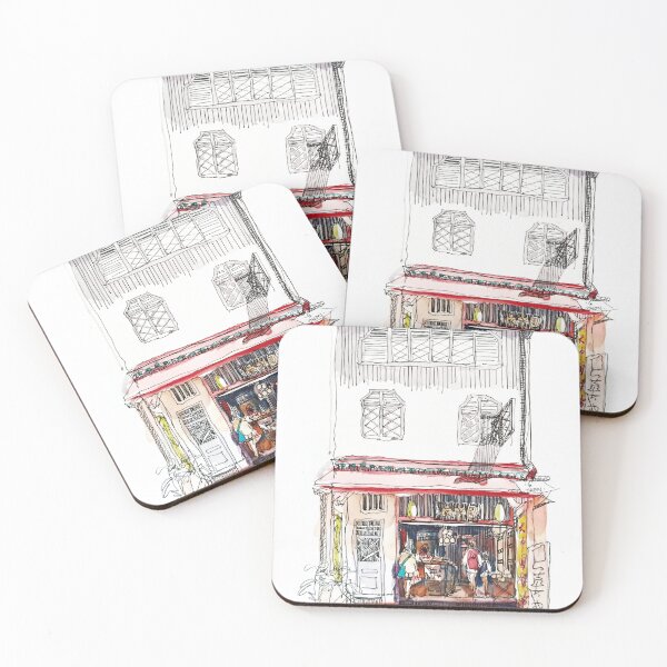 Item preview, Chinatown Shophouse, Singapore , ink and wash designed and sold by Almondtree.