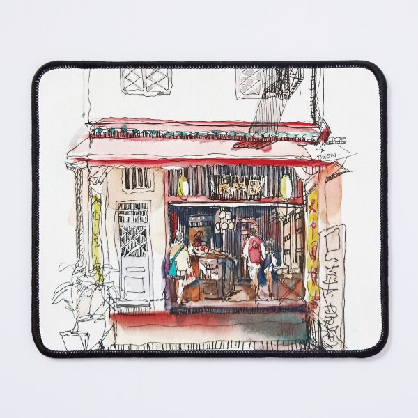 Item preview, Chinatown Shophouse, Singapore , ink and wash designed and sold by Almondtree.