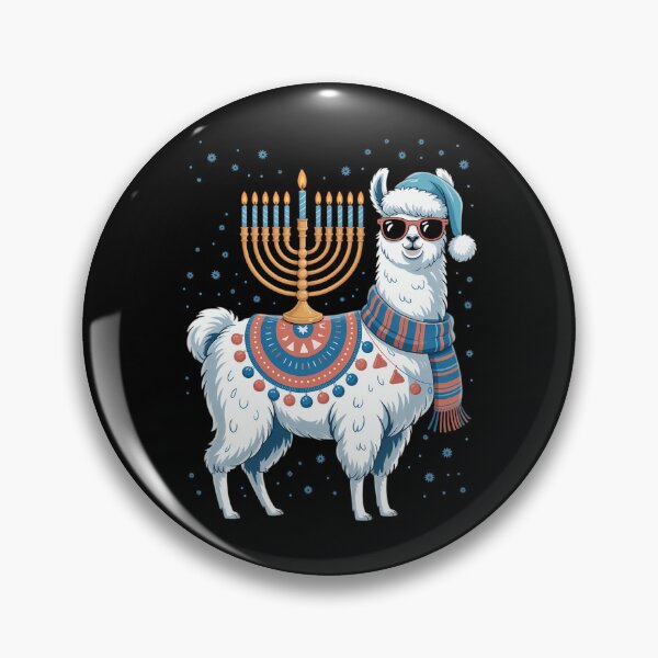 Artikelvorschau, Menorah Chanukka Lama süßes Alpaka Chanukah entworfen und verkauft von Moon-Ape.