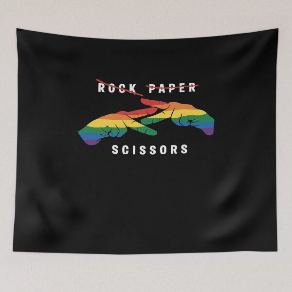 Item preview, Rock Paper Scissors Funny Lesbian Pride LGBT designed and sold by RayArmstrong.