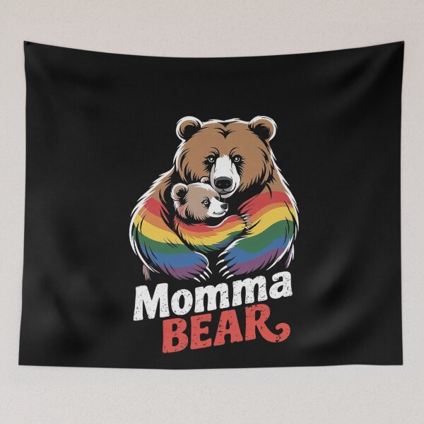 Item preview, Rainbow Mama Bear Hug Love Support Parent Pride LGBT designed and sold by MinaReinger.