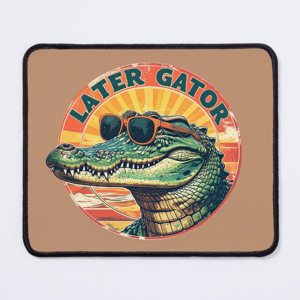 Item preview, Later Gator Retro Sunset Alligator Crocodile Funny Pun Vintage Design designed and sold by AOG-DESIGNS.