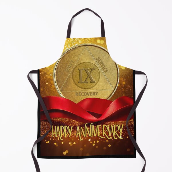 Item preview, 9 Year AA Anniversary Unity Service Recovery Coin Glitter designed and sold by ApexDesigners.