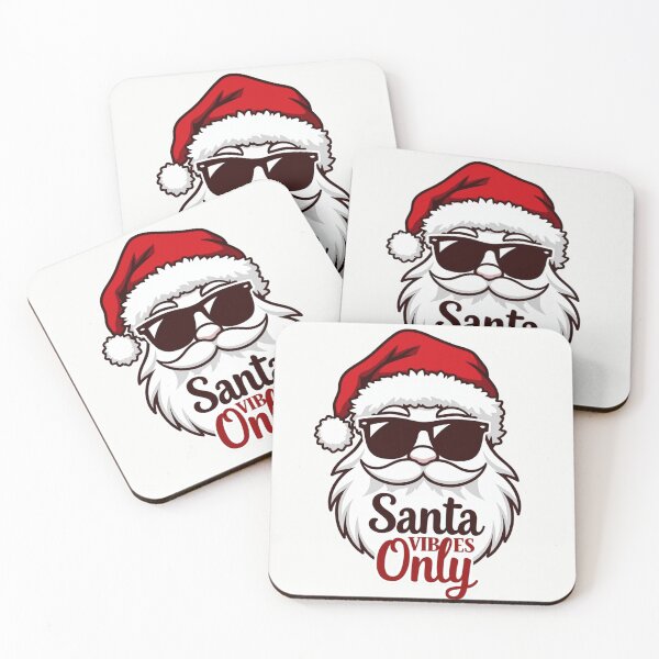 Item preview, Santa Vibes Only | Cool Santa Christmas T-Shirt Design | Funny Holiday Gift designed and sold by Rockz-Fashion.