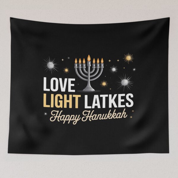 Item preview, Love Light Latkes Happy Hanukkah designed and sold by Moon-Ape.