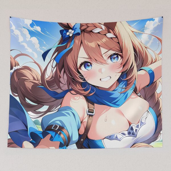 Aperçu de l'œuvre Super Creek Running Adventure Uma Musume Pretty Derby Anime Girl Waifu créée et vendue par Raslbazola.