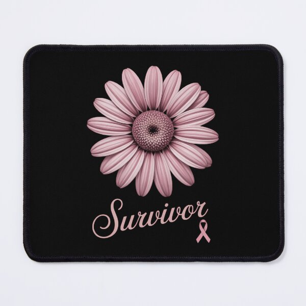 Item preview, Sunflower Pink Ribbon Breast Cancer Survivor Awareness designed and sold by HellD3vil-Art.