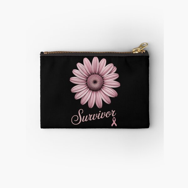 Item preview, Sunflower Pink Ribbon Breast Cancer Survivor Awareness designed and sold by HellD3vil-Art.