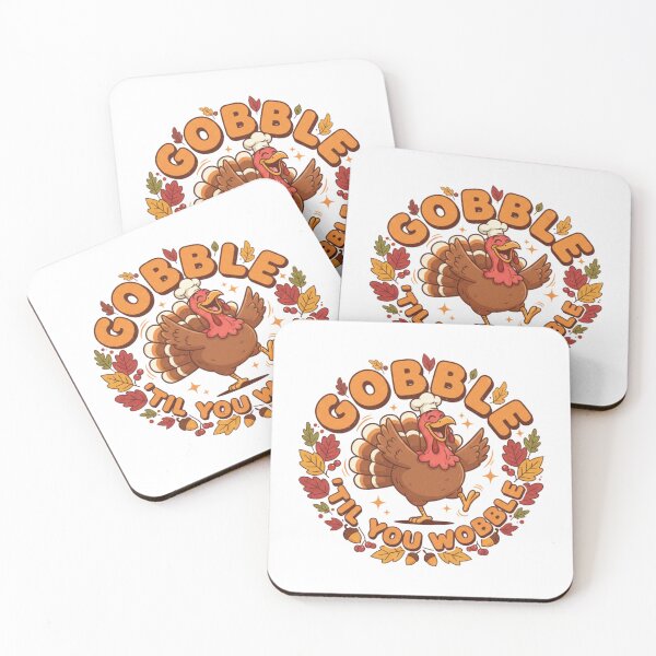 Item preview, Funny Gobble 'Til You Wobble Dancing Turkey designed and sold by Haven-Sticker.