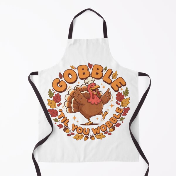 Item preview, Funny Gobble 'Til You Wobble Dancing Turkey designed and sold by Haven-Sticker.