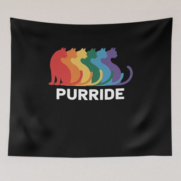 Item preview, Purride Cat Pride Ally LGBT Community Rainbow Pride designed and sold by HaileyRobel.