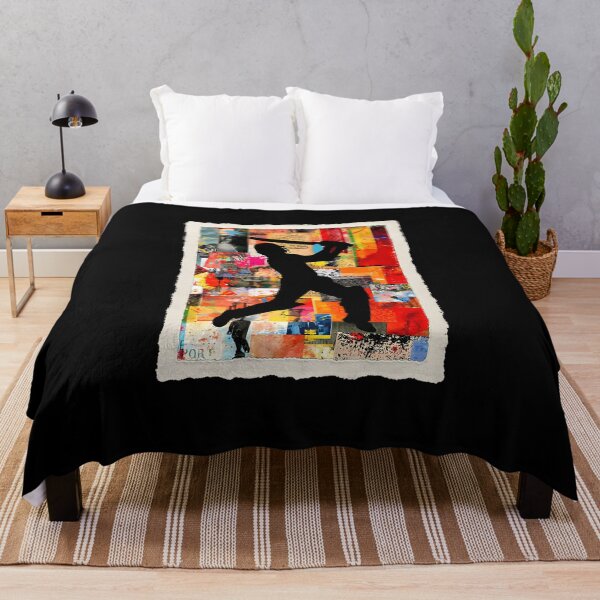 Item preview, cricket player abstract colorful action silhouette art designed and sold by PhillipRaymond.