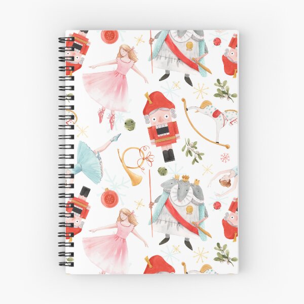 Item preview, Nutcracker Christmas Notebook - Whimsical Ballet & Holiday Characters Design designed and sold by FestivityFinds.