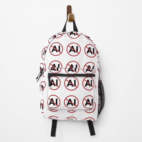Item preview, Prohibited AI Sign, Signage, Red Circle, Automated designed and sold by AASparksDesigns.