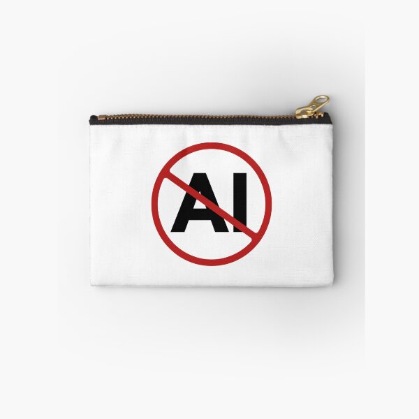 Item preview, Prohibited AI Sign, Signage, Red Circle, Automated designed and sold by AASparksDesigns.
