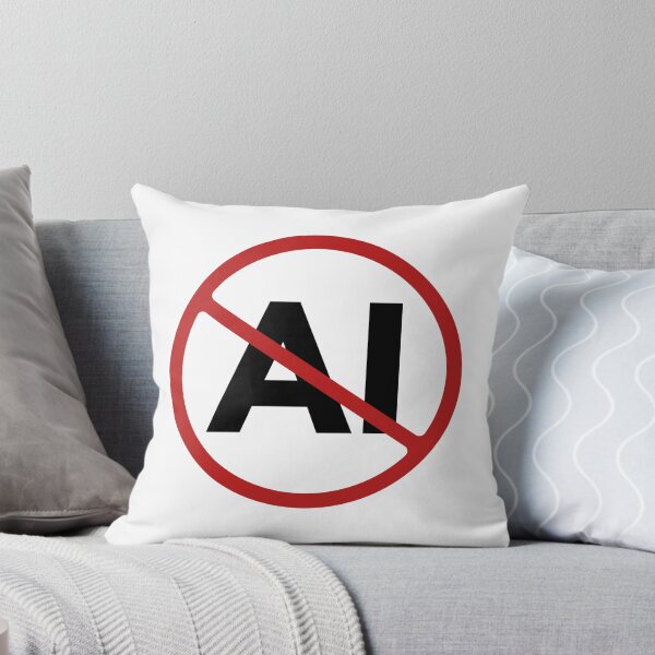 Item preview, Prohibited AI Sign, Signage, Red Circle, Automated designed and sold by AASparksDesigns.