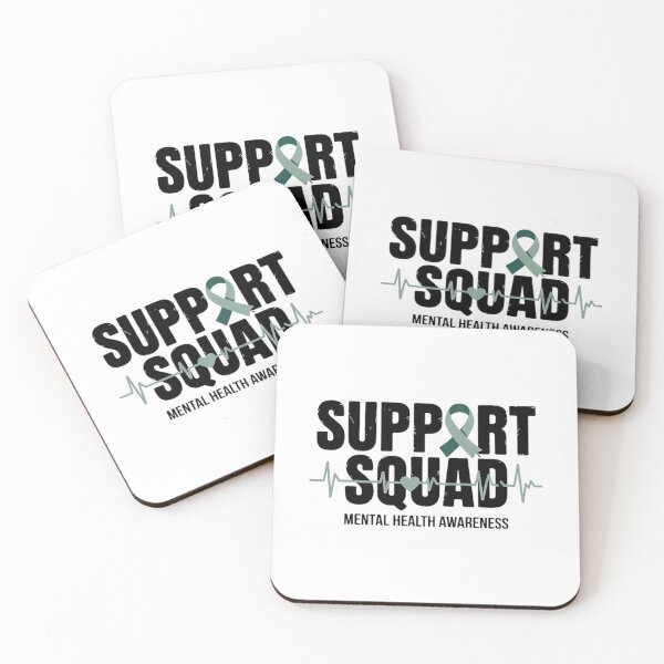 Item preview, Support Squad Mental Health Awareness Green Ribbon  designed and sold by HellD3vil-Art.