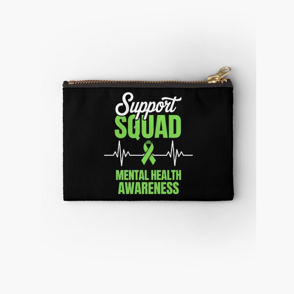 Item preview, Support Squad Mental Health Awareness Green Ribbon designed and sold by HellD3vil-Art.