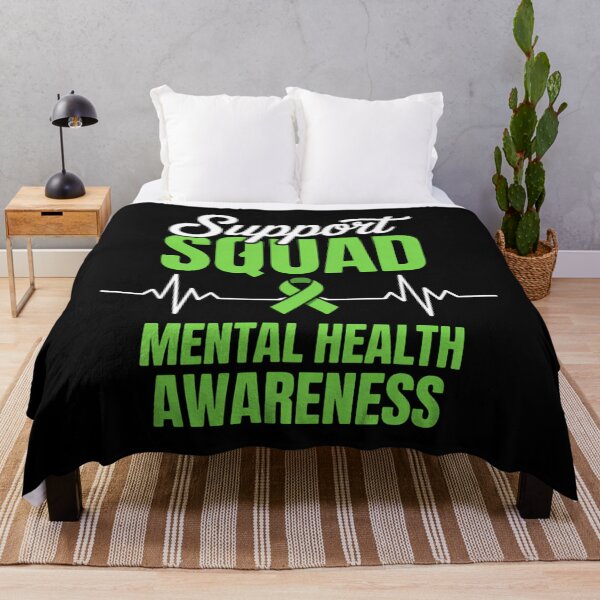 Item preview, Support Squad Mental Health Awareness Green Ribbon designed and sold by HellD3vil-Art.