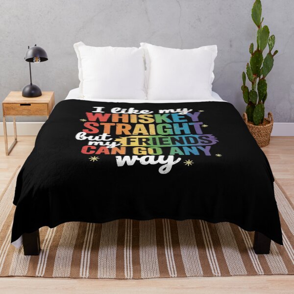 Item preview, Pride Shirt LGBT Ally Whiskey Straight Friends designed and sold by RayArmstrong.