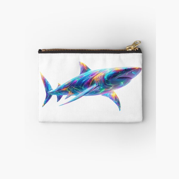 Item preview, Colorful Glowing Shark Art – Neon Ocean Animal designed and sold by GloriousArtSKD.