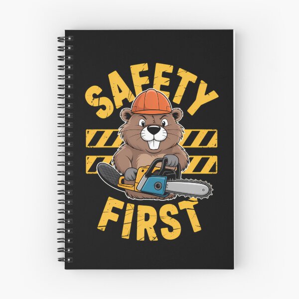 Item preview,  Safety First Funny Beaver Chainsaw Cute Animal Logger designed and sold by SusanaKlein.