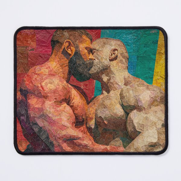 Item preview, Muscle Bear Paper Collage designed and sold by BeautyofMasc.