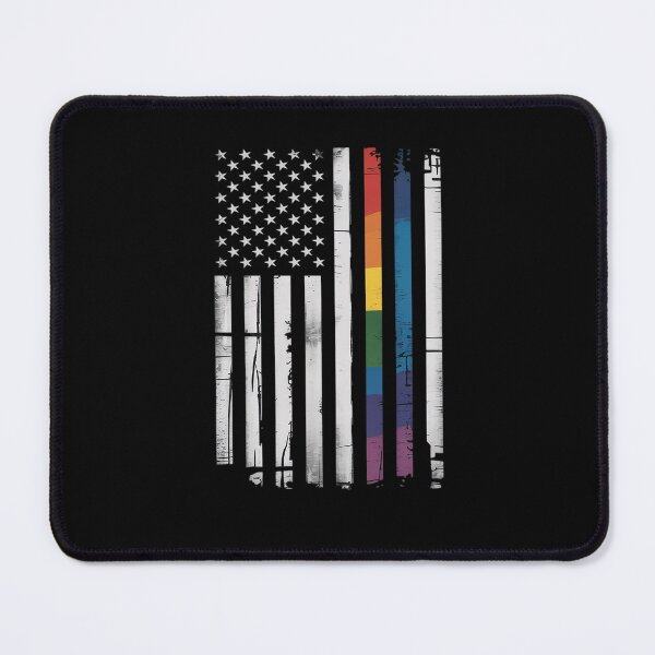 Item preview, Police Support LGBT Gay Pride Thin Blue Line Rainbow Flag designed and sold by AmparoBoyle.