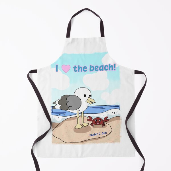 Item preview, I Love the Beach featuring Skyler C. Gull designed and sold by Skyler Seagull & The Seashell Angel merch.