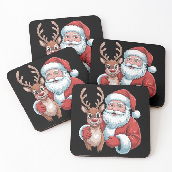 Item preview, Christmas Santa & Reindeer Merry Christmas Holiday designed and sold by VENOM0RIOT.