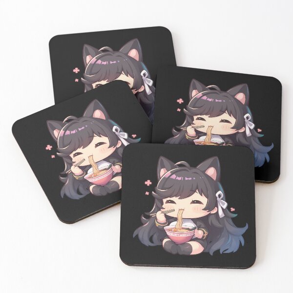 Item preview, Atago Enjoying Ramen Azur Lane Anime Kawaii Chibi Style designed and sold by Raslbazola.