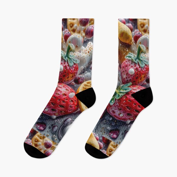 Item preview, Strawberry Whipped Cream Explosion – Surreal Dessert Fantasy Art designed and sold by Grafititee.