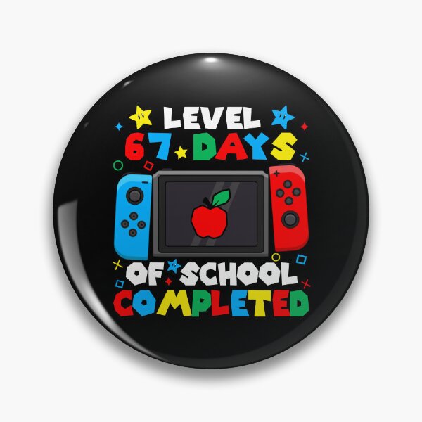 Item preview, Level 67 Days of School Completed Video Game 67 Teacher Student designed and sold by AnitaBice.