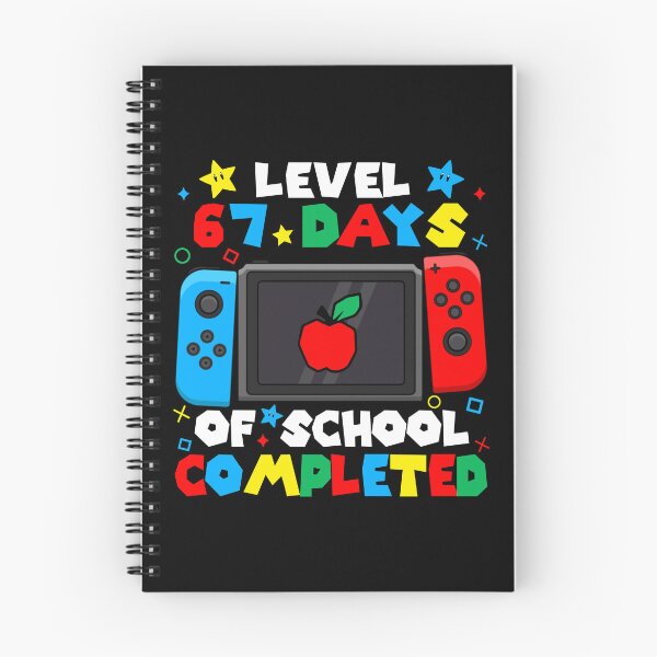 Item preview, Level 67 Days of School Completed Video Game 67 Teacher Student designed and sold by AnitaBice.