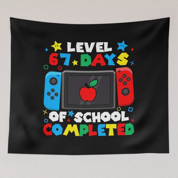 Item preview, Level 67 Days of School Completed Video Game 67 Teacher Student designed and sold by AnitaBice.