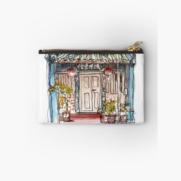 Item preview, Shophouse, street scene Singapore , ink and wash designed and sold by Almondtree.