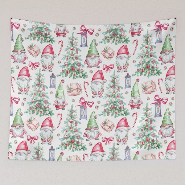 Item preview, Whimsical Christmas Mug - Gnomes, Candy Canes & Festive Holiday Design designed and sold by FestivityFinds.